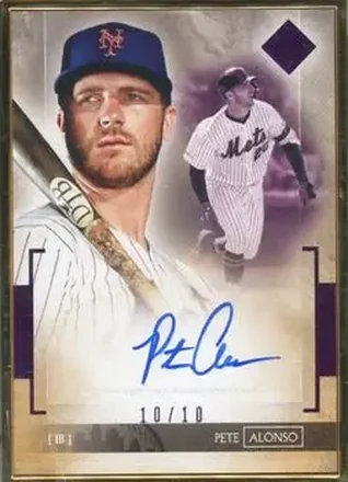 2020 Topps Transcendent Collection - Transcendent Collection Autographs Purple #TCA-PA - Pete Alonso - New York Mets