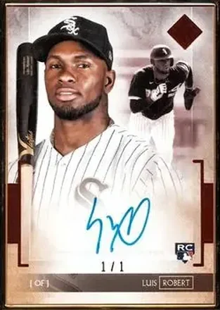 2020 Topps Transcendent Collection - Transcendent Collection Autographs Red #TCA-LR - Luis Robert Jr. - Chicago White Sox