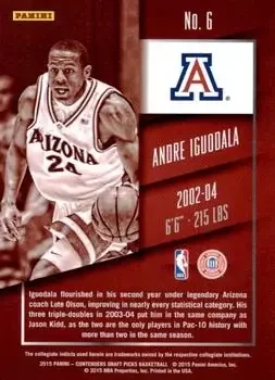 Back of Andre Iguodala