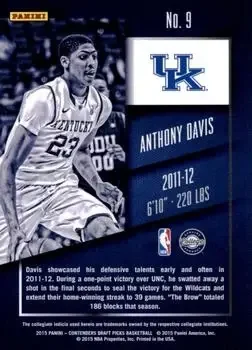 Back of Anthony Davis