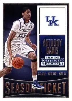2015 Panini Contenders Draft Picks #9 Anthony Davis
