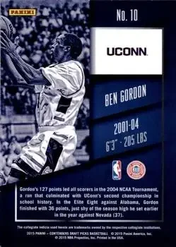 Back of Ben Gordon