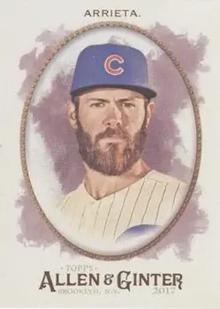 2017 Topps Allen & Ginter #13 - Jake Arrieta - Chicago Cubs