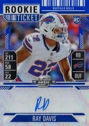 2024 Panini Contenders Optic - Blue #137 - Ray Davis - Buffalo Bills