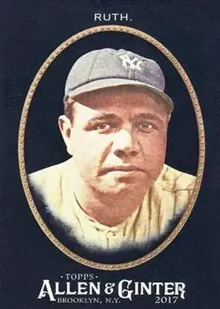 2017 Topps Allen & Ginter X #4 - Babe Ruth - New York Yankees