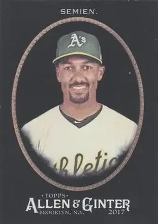 2017 Topps Allen & Ginter X #18 - Marcus Semien - Oakland Athletics