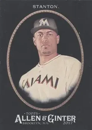 2017 Topps Allen & Ginter X #19 - Giancarlo Stanton - Miami Marlins