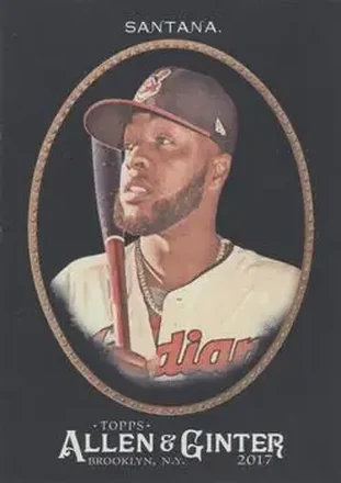 2017 Topps Allen & Ginter X #31 - Carlos Santana - Cleveland Indians