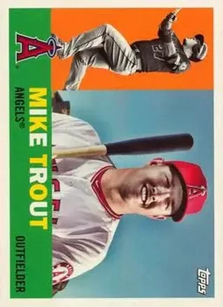 2017 Topps Archives #1b - Mike Trout - Los Angeles Angels