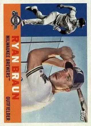 2017 Topps Archives #6 - Ryan Braun - Milwaukee Brewers