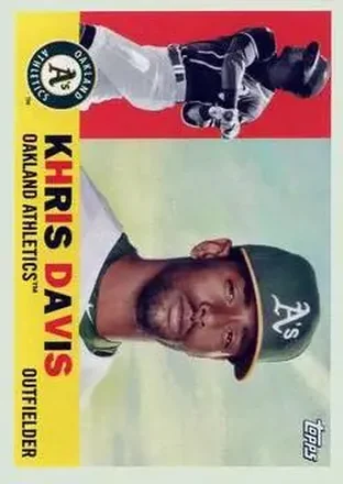 2017 Topps Archives #30 - Khris Davis - Oakland Athletics
