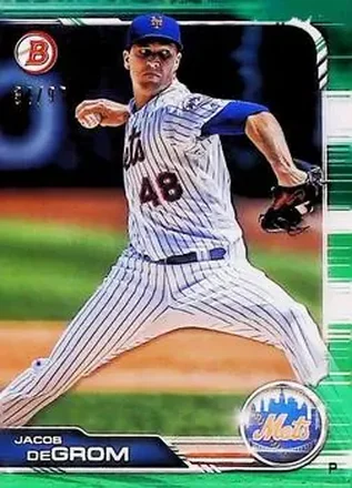 2019 Bowman - Green #100 - Jacob deGrom - New York Mets