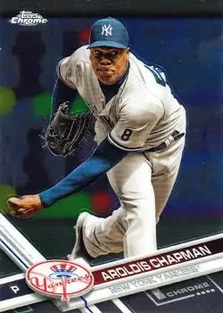 2017 Topps Chrome #10 - Aroldis Chapman - New York Yankees
