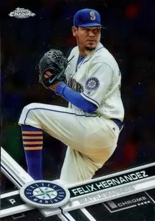 2017 Topps Chrome #20 - Felix Hernandez - Seattle Mariners