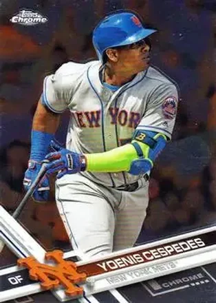 2017 Topps Chrome #21 - Yoenis Cespedes - New York Mets