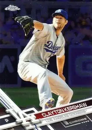 2017 Topps Chrome #25 - Clayton Kershaw - Los Angeles Dodgers