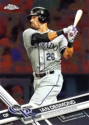 2017 Topps Chrome #27 - Ian Desmond - Colorado Rockies