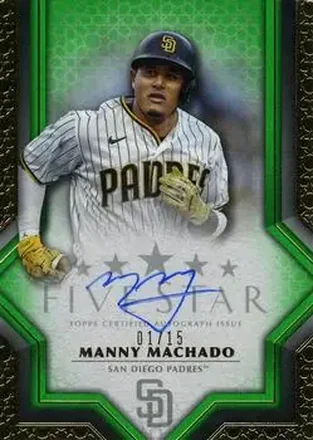 2023 Topps Five Star - Green #FSA-MMAC - Manny Machado - San Diego Padres
