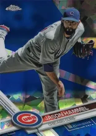 2017 Topps Chrome Sapphire Edition #2 - Jason Hammel - Chicago Cubs