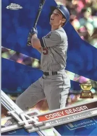 2017 Topps Chrome Sapphire Edition #5 - Corey Seager - Los Angeles Dodgers
