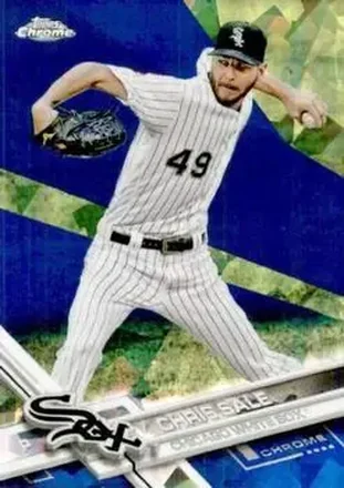 2017 Topps Chrome Sapphire Edition #9 - Chris Sale - Chicago White Sox