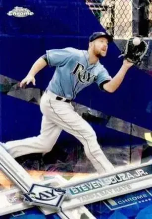 2017 Topps Chrome Sapphire Edition #10 - Steven Souza Jr. - Tampa Bay Rays