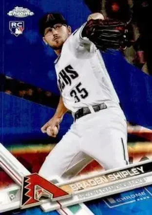 2017 Topps Chrome Sapphire Edition #15 - Braden Shipley - Arizona Diamondbacks