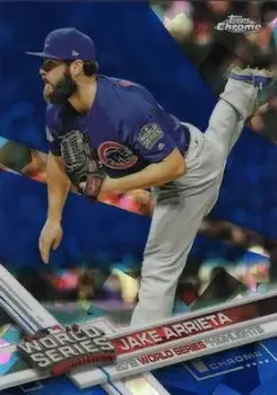 2017 Topps Chrome Sapphire Edition #18 - Jake Arrieta - Chicago Cubs