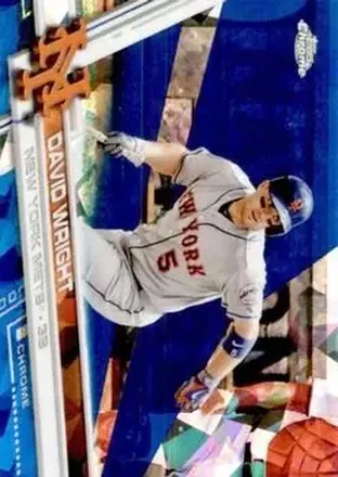 2017 Topps Chrome Sapphire Edition #19 - David Wright - New York Mets