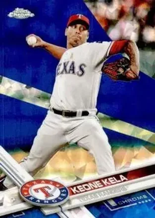 2017 Topps Chrome Sapphire Edition #22 - Keone Kela - Texas Rangers