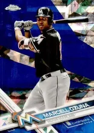2017 Topps Chrome Sapphire Edition #23 - Marcell Ozuna - Miami Marlins