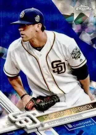 2017 Topps Chrome Sapphire Edition #24 - Christian Friedrich - San Diego Padres