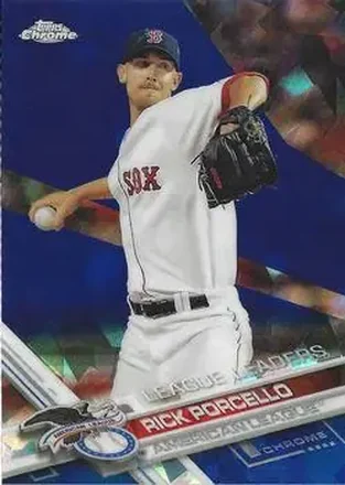 2017 Topps Chrome Sapphire Edition #28 - Rick Porcello - Boston Red Sox