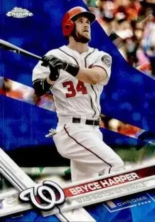 2017 Topps Chrome Sapphire Edition #34 - Bryce Harper - Washington Nationals