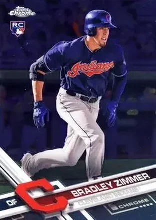 2017 Topps Chrome Update #HMT7 - Bradley Zimmer - Cleveland Indians