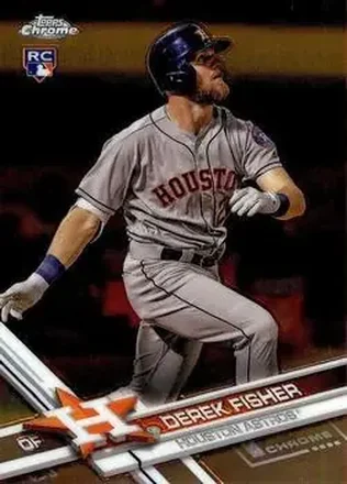 2017 Topps Chrome Update #HMT22 - Derek Fisher - Houston Astros