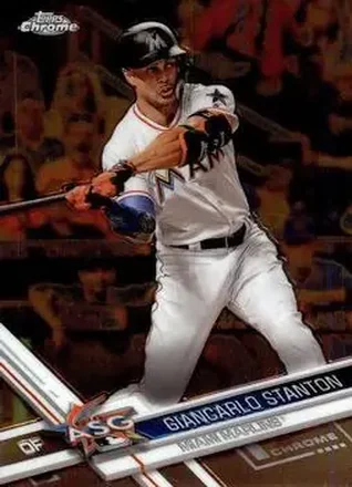 2017 Topps Chrome Update #HMT27 - Giancarlo Stanton - Miami Marlins