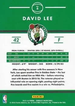 Back of David Lee
