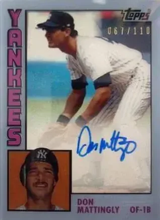 2017 Topps Clearly Authentic - Clearly Authentic Reprint Autographs #CARAU-DM - Don Mattingly - New York Yankees
