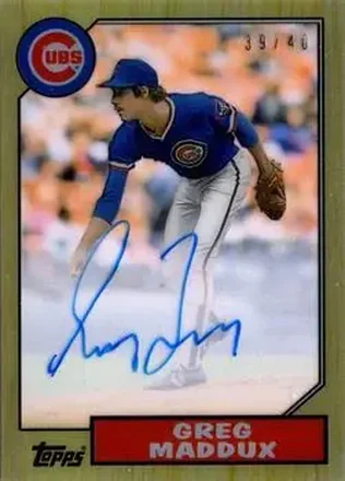 2017 Topps Clearly Authentic - Clearly Authentic Reprint Autographs #CARAU-GM - Greg Maddux - Chicago Cubs