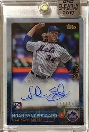 2017 Topps Clearly Authentic - Clearly Authentic Reprint Autographs #CARAU-NS - Noah Syndergaard - New York Mets