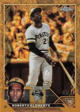 2023 Topps Gilded Collection - Lava Gold Etch Refractors #21 - Bob Clemente - Pittsburgh Pirates