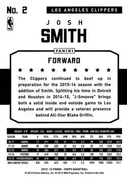 Back of Josh Smith