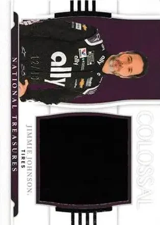 2022 Panini National Treasures - Colossal Race Used Tires #RUF-JJ - Jimmie Johnson - Hendrick Motorsports
