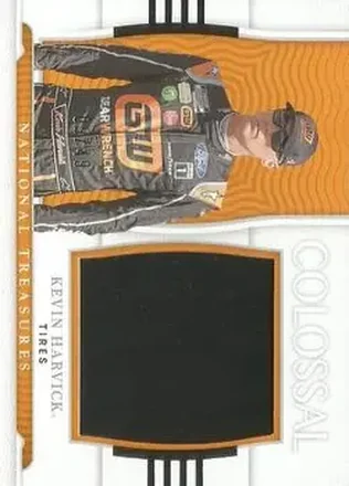 2022 Panini National Treasures - Colossal Race Used Tires #RUF-KH - Kevin Harvick - Stewart-Haas Racing
