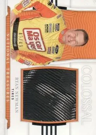 2022 Panini National Treasures - Colossal Race Used Tires #RUF-RN - Ryan Newman - Roush Fenway Racing