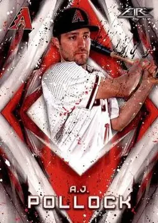 2017 Topps Fire #2 - A.J. Pollock - Arizona Diamondbacks