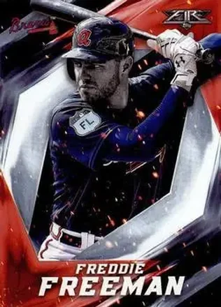 2017 Topps Fire #6 - Freddie Freeman - Atlanta Braves