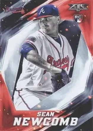 2017 Topps Fire #7 - Sean Newcomb - Atlanta Braves