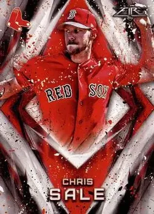 2017 Topps Fire #10 - Chris Sale - Boston Red Sox